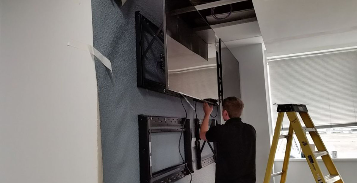 Installation video wall